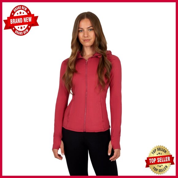 Lightweight Hooded Running Jacket with Pockets for Yoga Workouts